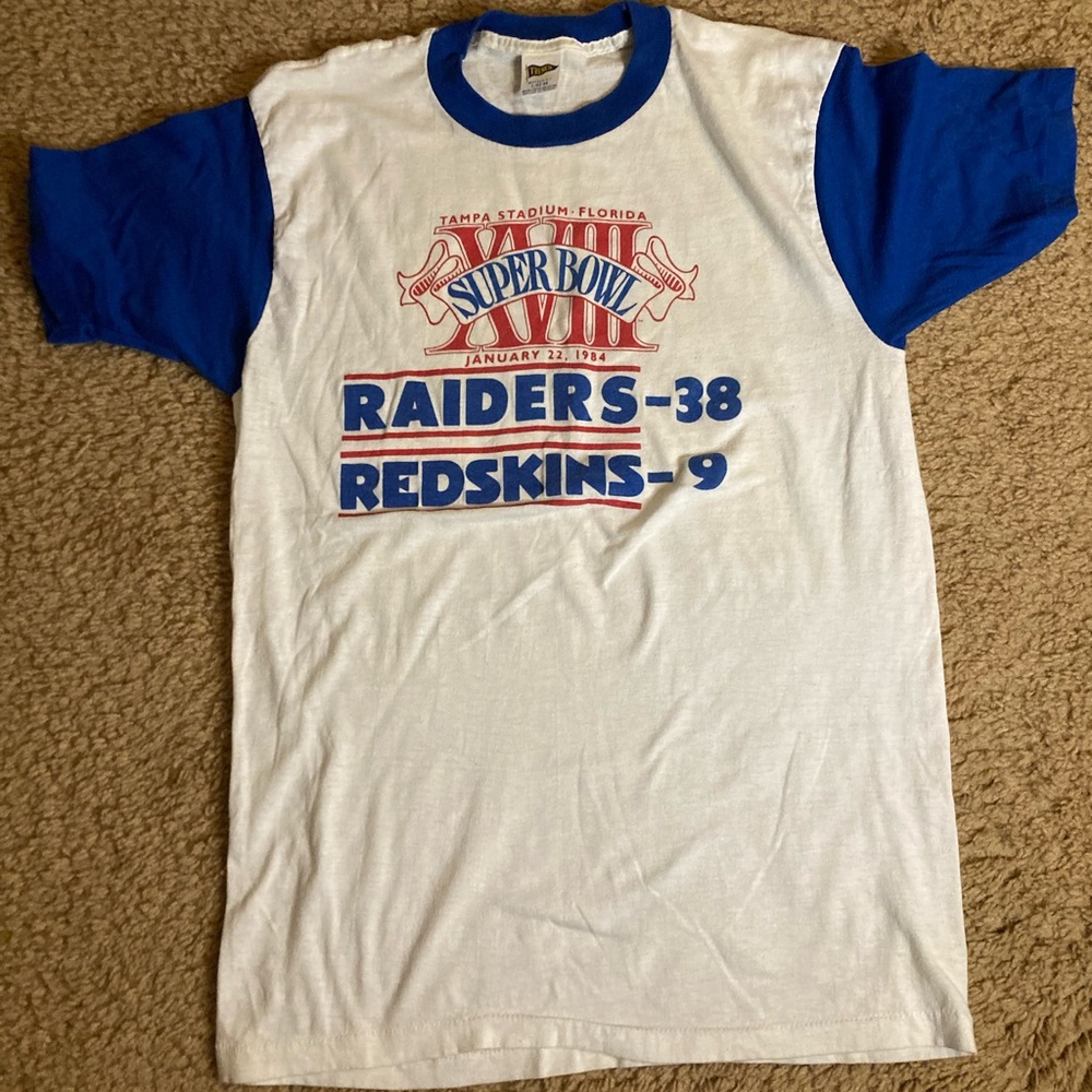 Vintage Los Angeles raiders vs Washington redskins shirt - Picture 2 of 3